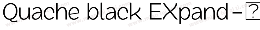 Quache black EXpand字体转换